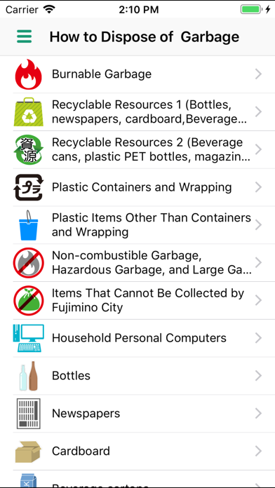 Fujimino Garbage Sorting App screenshot 4