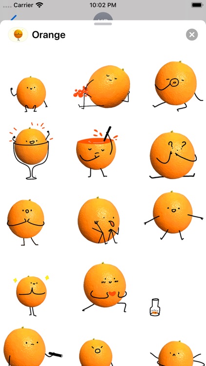 Happy Orange Animated
