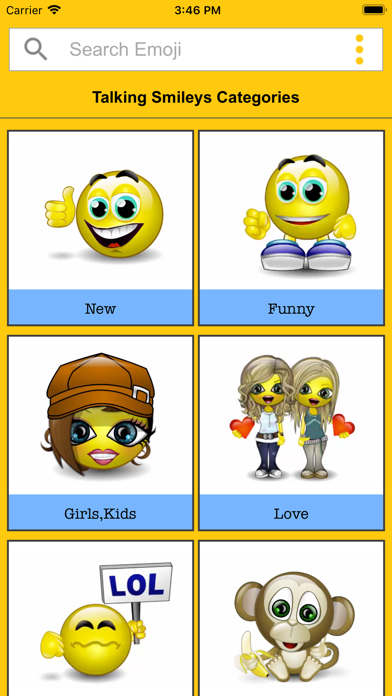 Screenshot #2 pour Talking Smileys Emoji – Funny