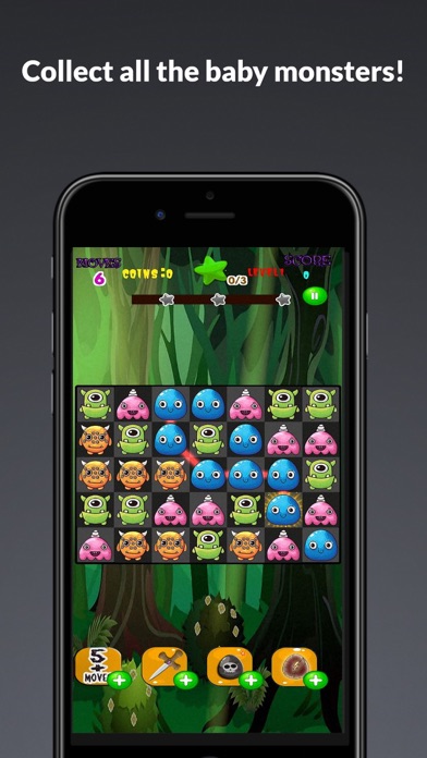 screenshot of Monster Frenzy Match 3 game 1