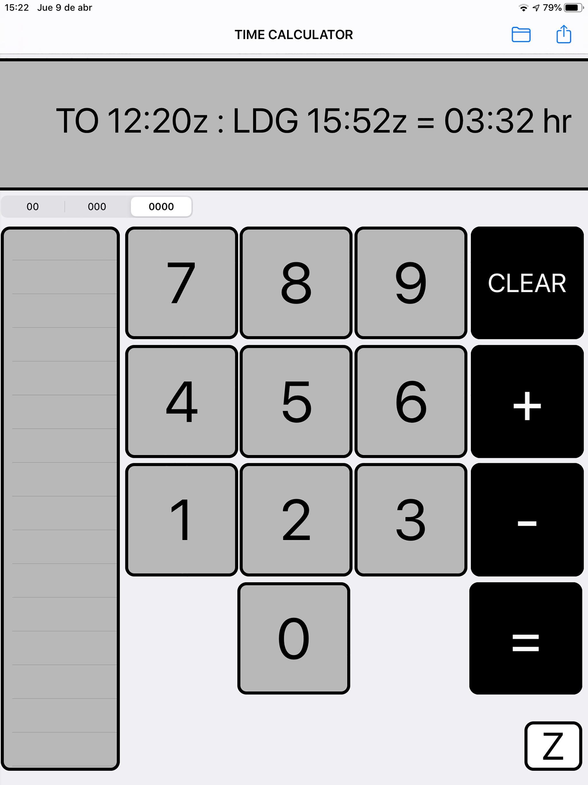 FLIGHT-TIME CALCULATOR screenshot 9