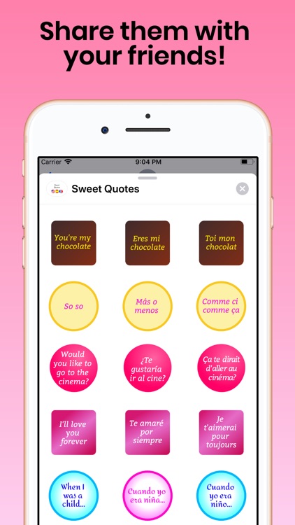 Sweet Quotes for iMessage screenshot-3