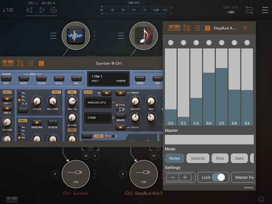 StepBud - AUv3 MIDI Sequencer iPad app afbeelding 6