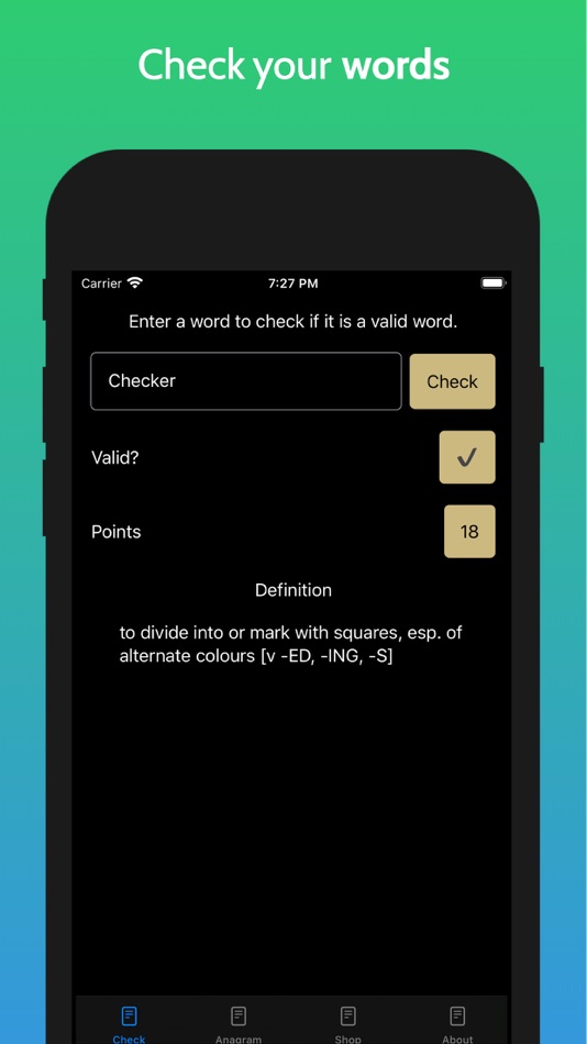 #1. Word Checker (macOS) 由: A Reed