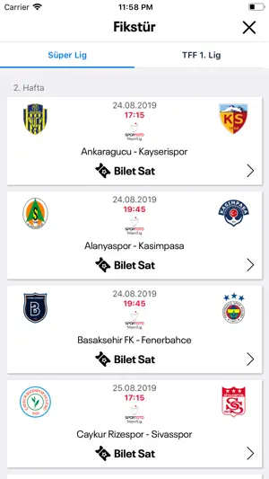 Maç Bileti - Kombine Devret screenshot 4