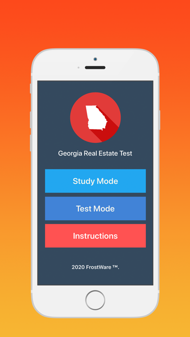 Georgia Real Estate Test Screenshot