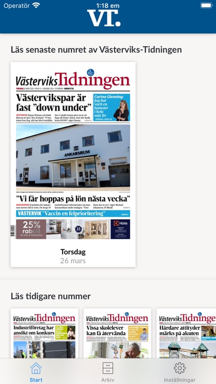 E-tidning VT