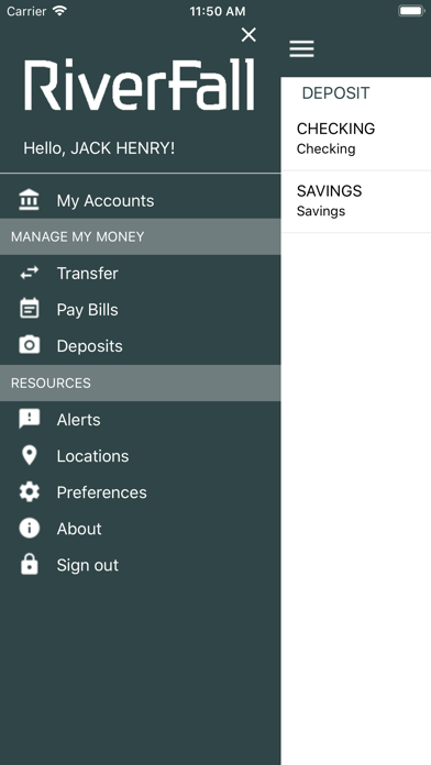 RiverFall Credit Union Mobile Screenshot