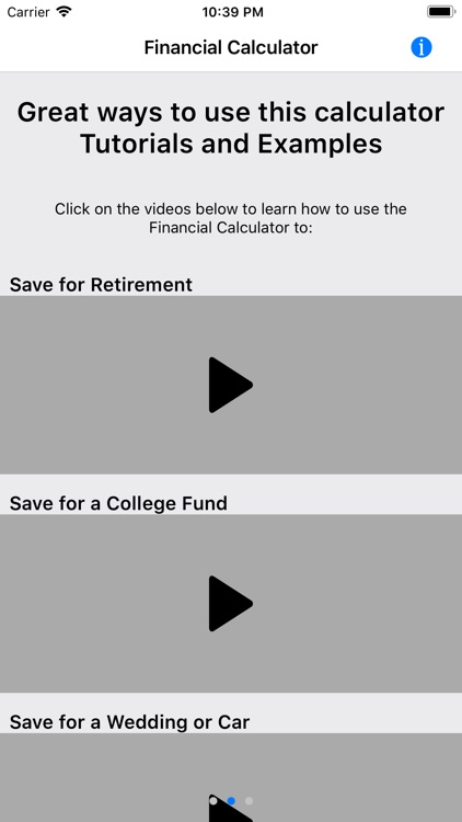 Financial Planning Calculator