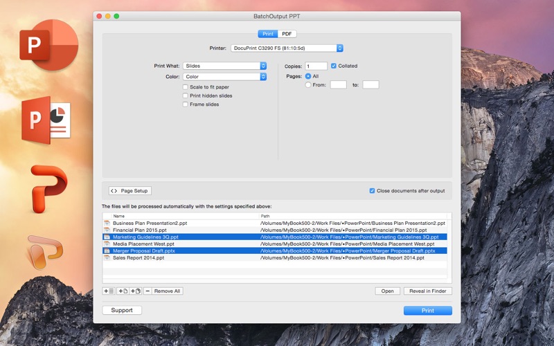 Screenshot #2 pour BatchOutput PPT for PowerPoint