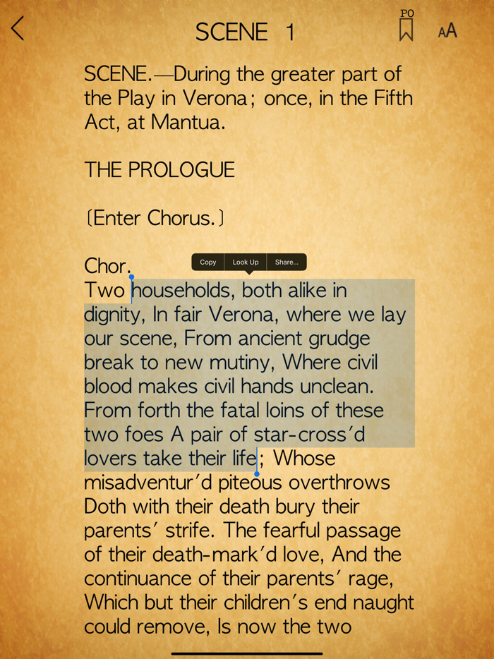 Shakespeare - Complete Search