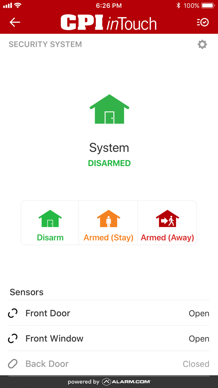 CPI Security inTouch