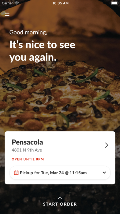 The Tuscan Oven Pizzeria Screenshot 2 - AppWisp.com The Tuscan Oven Pizzeria Screenshot 2 - AppWisp.com