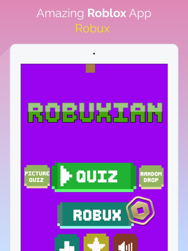 Robux For Roblox 2020 On The App Store - codes for roblox music earn robux quiz