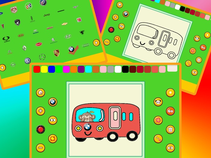 팬더 차량 색칠 ABC