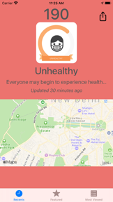 Track Air Quality - PM2.5 screenshot