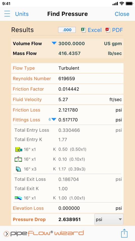 #2. Pipe Flow Wizard - Calculator (iOS) 由: Pipe Flow Software