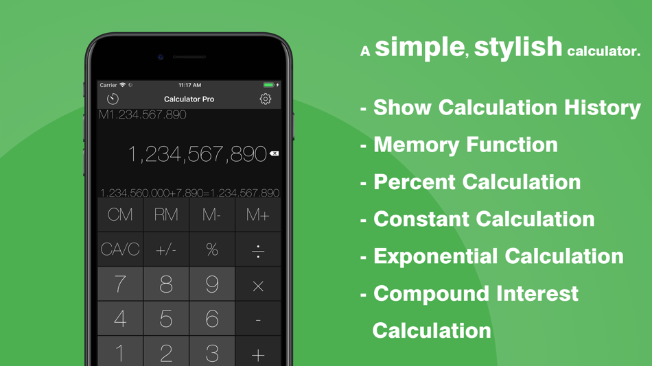 #1. Calculator Pro - Simple App (iOS) Podle: woodsmall inc.