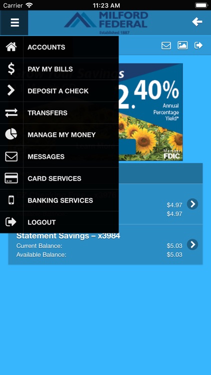 Milford Federal Mobile Banking screenshot-4