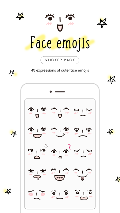 Face Emojis Sticker Pack Screenshot
