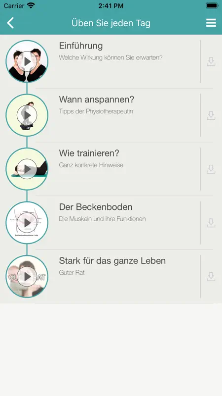 Beckenbodenübungen screenshot 2 of 5