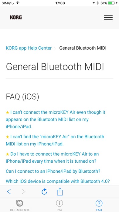 Screenshot #3 pour Bluetooth MIDI Connect