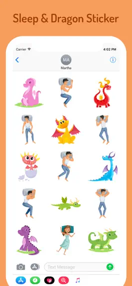Game screenshot Sleeping Dragon Stickers apk