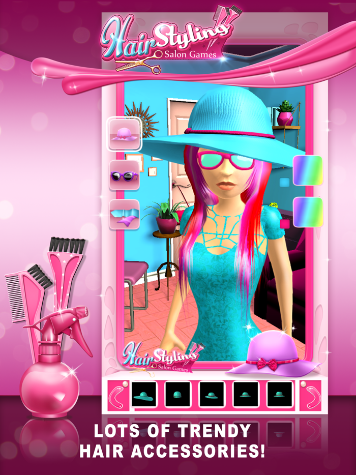 发廊游戏用于头发造型