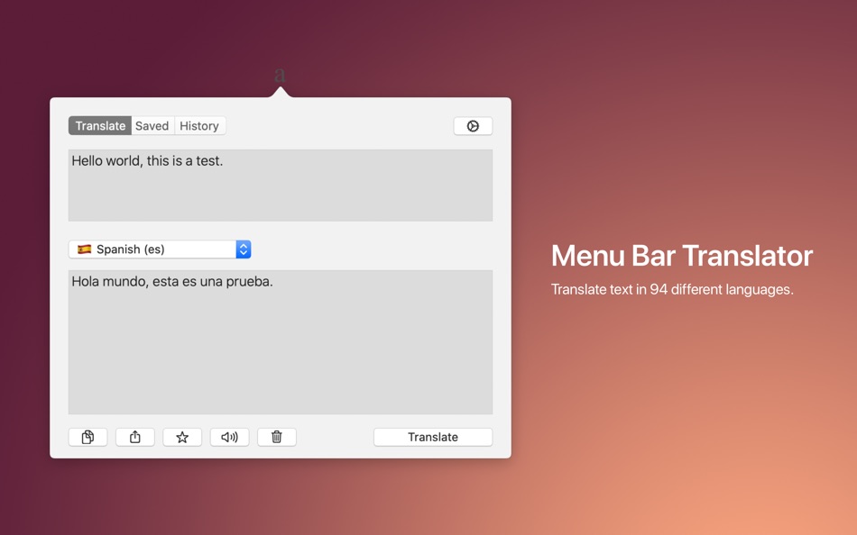 #1. Menu Bar Translator (macOS) Podle: Daniel Sadjadian