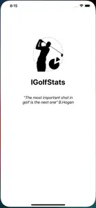 IGolfStats screenshot #1 for iPhone