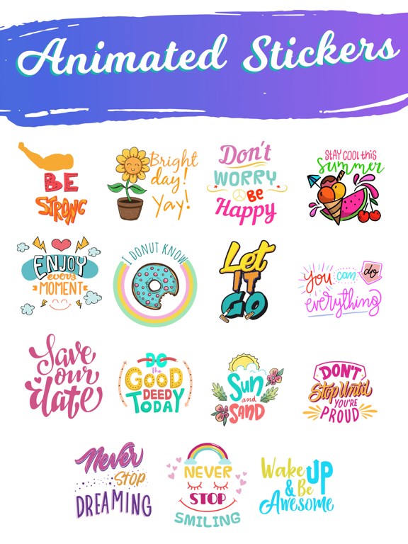 Screenshot #5 pour Quotes: Motivational Stickers