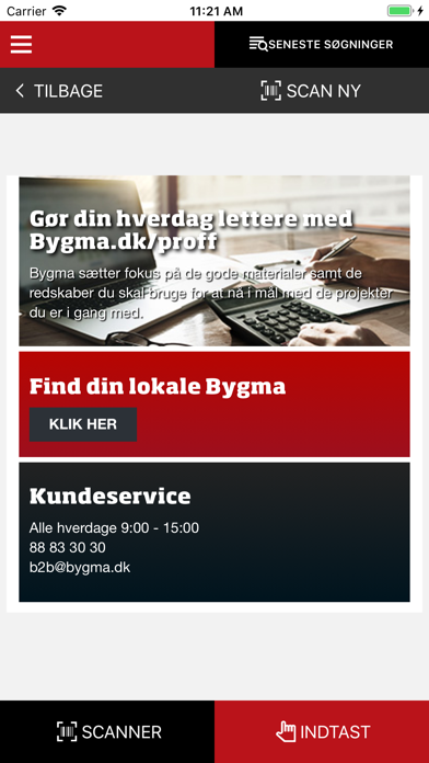 Screenshot #1 pour BYGMA Produktdata