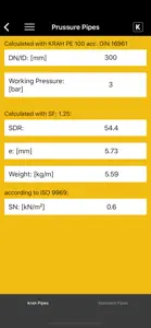 KRAH Pipe Calculation screenshot #5 for iPhone