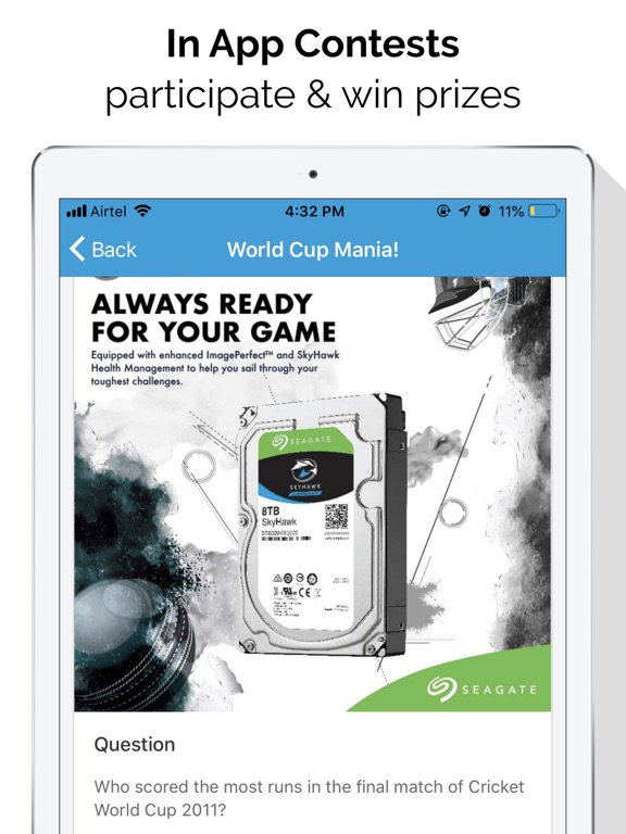 Seagate SkyHawk Partner App iPad screenshot 8 - Business app
