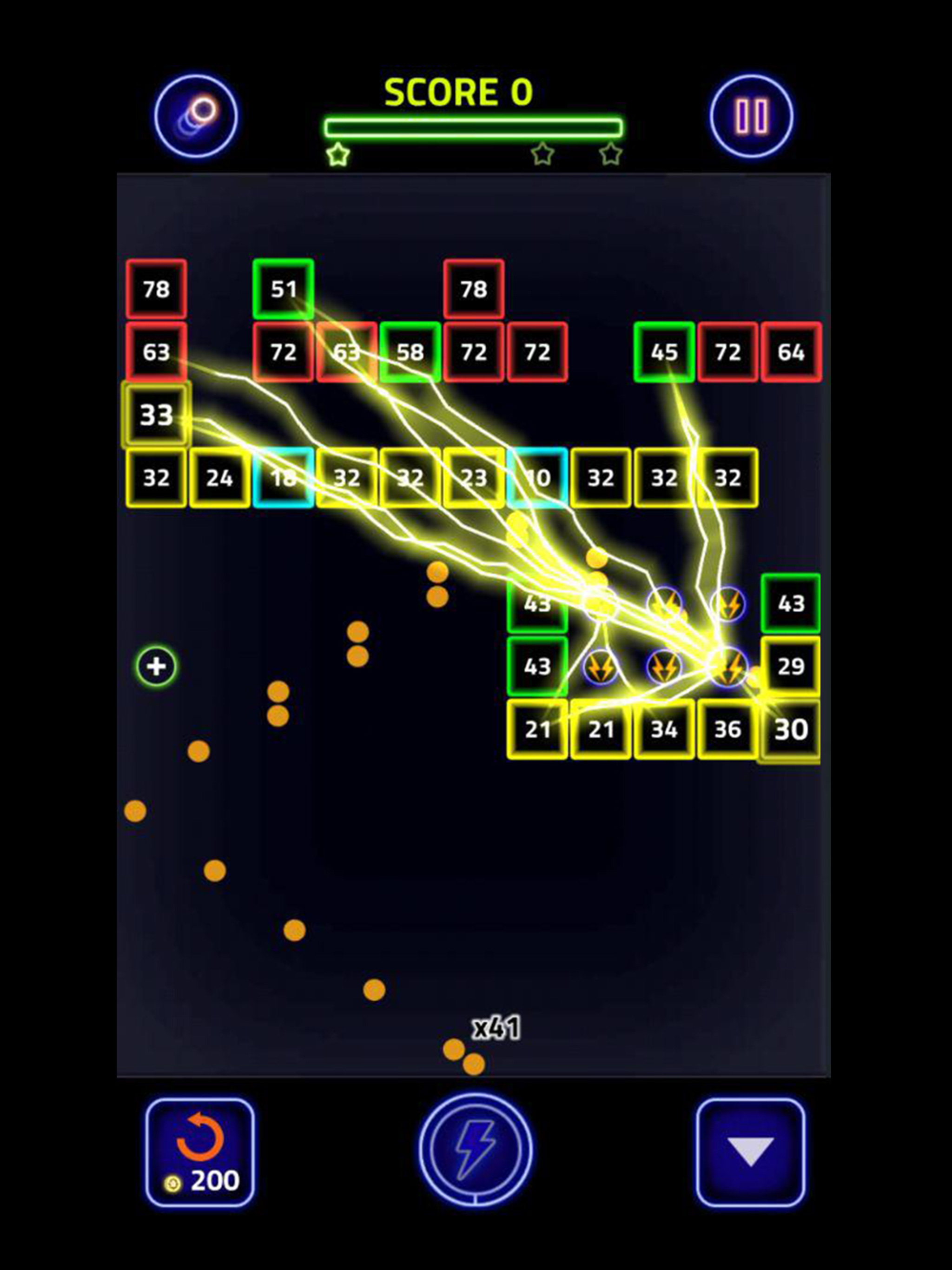 Brick Breaker Glow screenshot 8