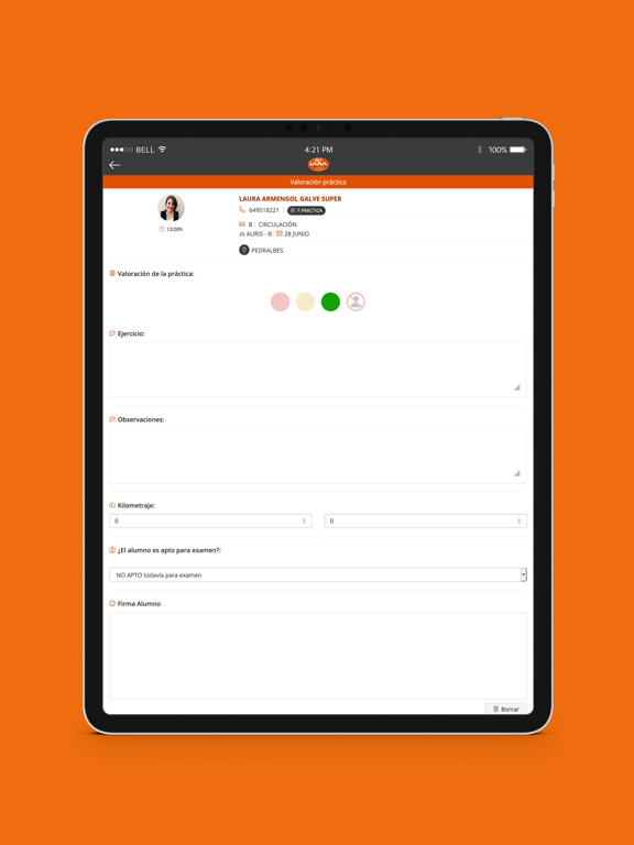 Autoescuela Lara iPad screenshot