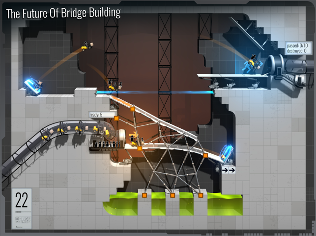 Snímek obrazovky portálu Bridge Constructor Portal