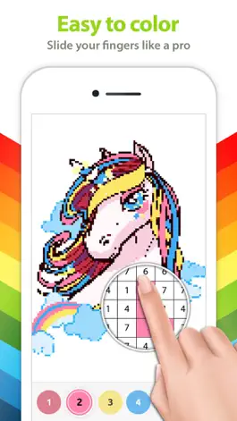 Game screenshot Unicorn Color by Number + hack