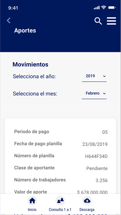 App screenshot