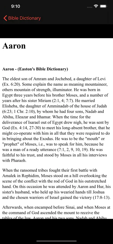 Bible Dictionary : Offline