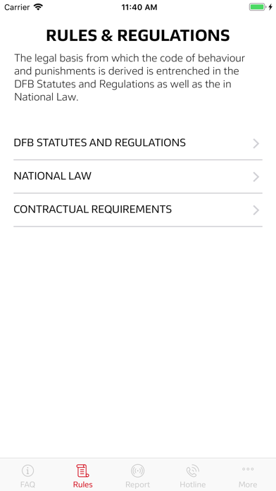 DFL Integrity App screenshot 2