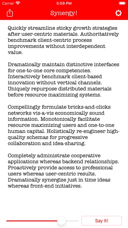 Synergy: Make Corporate Ipsum