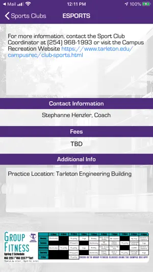 Tarleton Campus Recreation screenshot 4