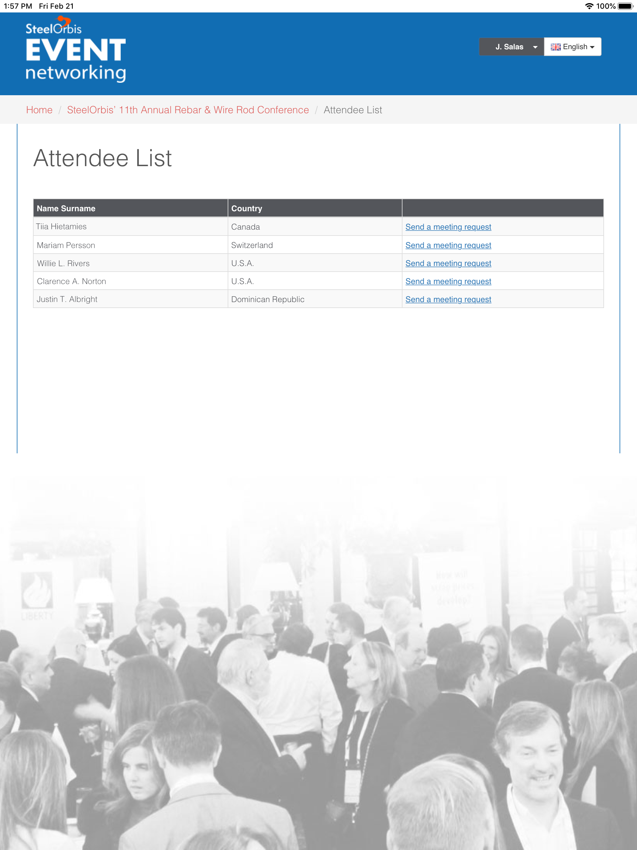 SteelOrbis - Event Networking screenshot 10