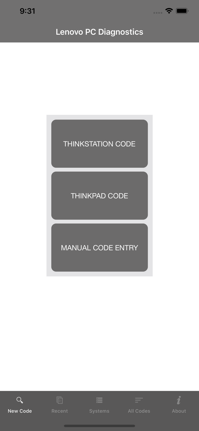 Lenovo PC Diagnostics