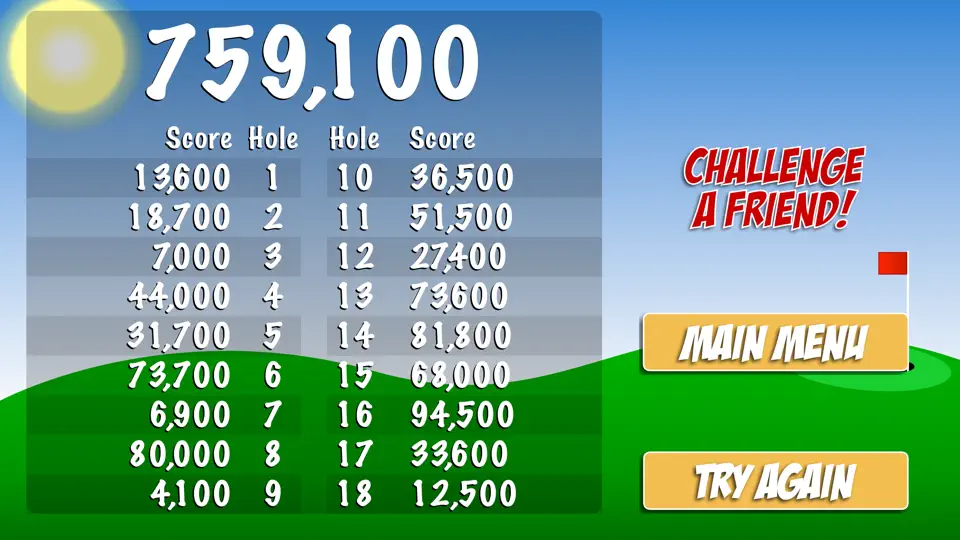 Скриншот Golf Solitaire 2 на iPhone 7