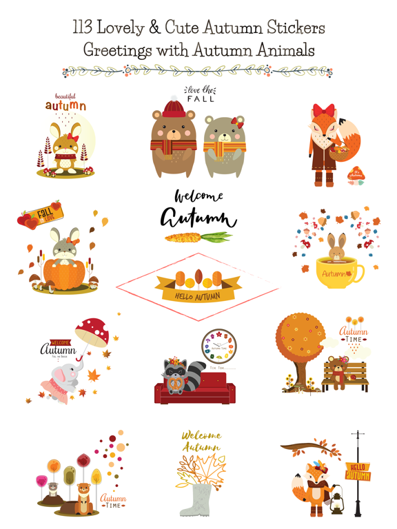 Screenshot #4 pour Autumn - Greetings with Animal