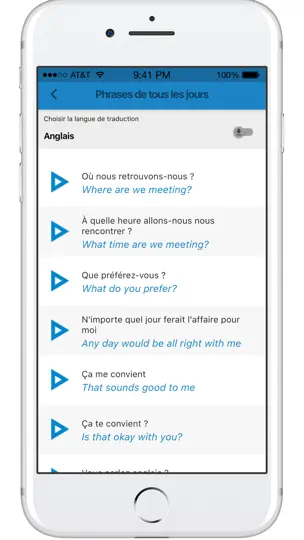 Capture d'écran de Forvo Travel sur iPhone 5