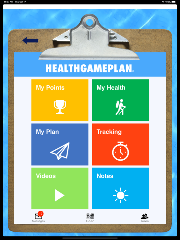 HealthGamePlan iPad screenshot 2 - Health & Fitness app