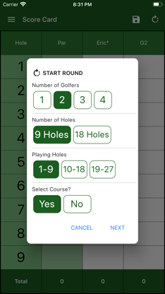 EasyScore Golf Scorecard screenshot 2